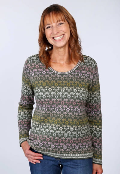 Strickpullover Josefine shade - thyme