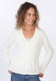 Strickjacke Lindara solid - ivory