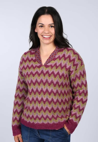 Strickpullover Elianne  - red wine