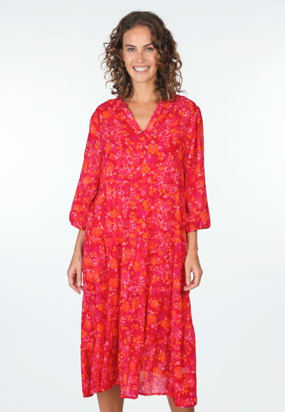Kleid Sanna - rubin