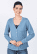 Strickjacke Lindara solid - swedish blue