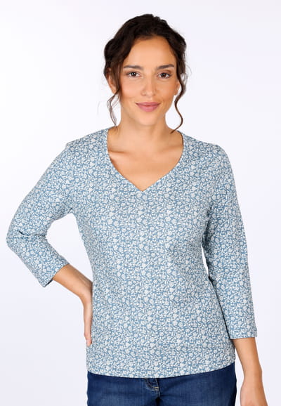 3/4-Arm-Shirt Polinchen - blue shadow