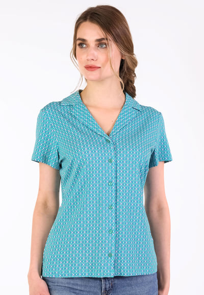 Bluse Celestina geo peach - atlantis