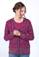 Strickjacke Christanje  - deep purple