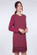 Strickkleid Ella  - deep purple