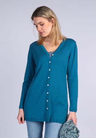 Strickjacke Angela - deep ocean