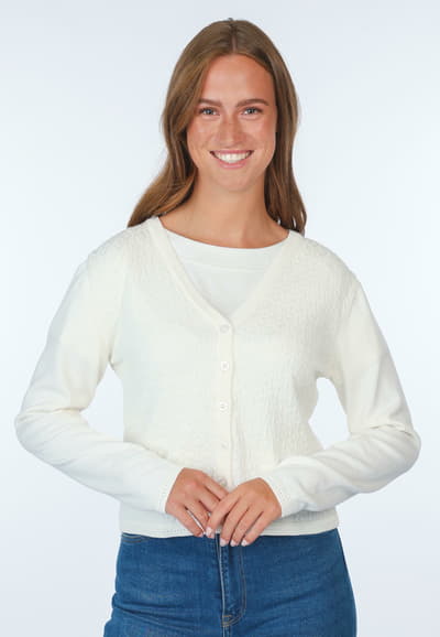 Strickjacke Valea - ivory
