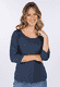 3/4-Arm-Shirt Mabel  - navy