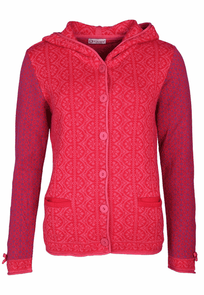 Strickjacke Simone Frederikso - rubin
