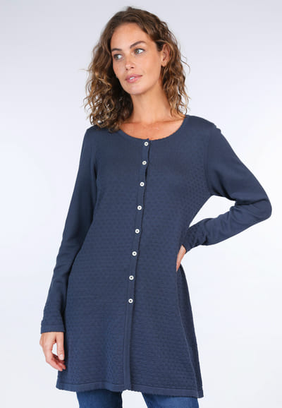 Strickmantel Annelotte - navy