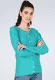 Strickjacke Natascha - smaragd