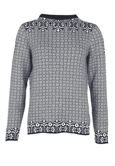 Strickpullover Dorit geo - navy