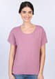 T-Shirt Betzi Solid  - dusty orchid