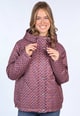 Steppjacke Svantje geo  - deep purple