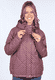 Steppjacke Svantje geo  - deep purple