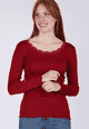 Langarmshirt Lynna - wine