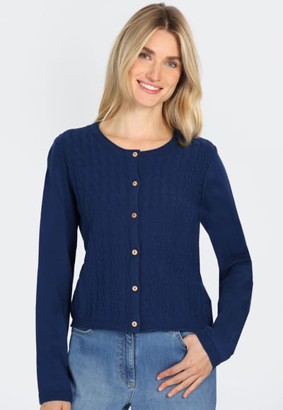 Strickjacke Manola - indigo