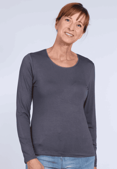 Langarmshirt Philia - anthracite