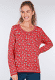 Pullover Josefine geo flower - poppy