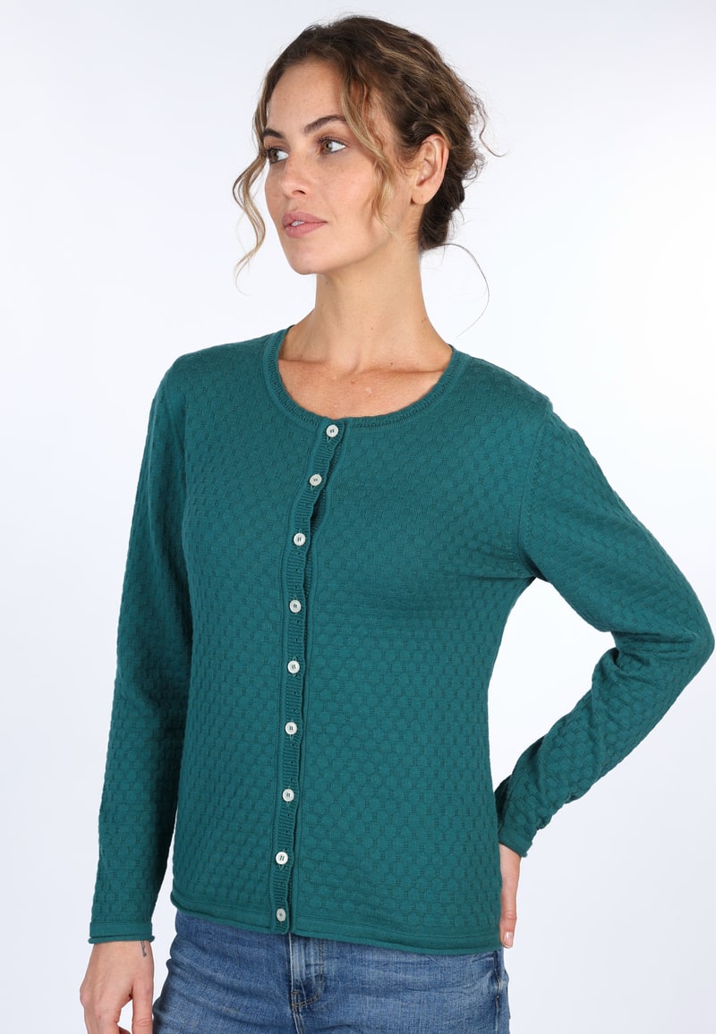 Strickjacke Lele - bottle green