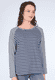 Sweater Wiebka stripe - navy