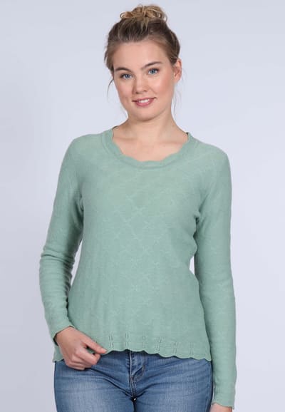 Strickpullover Marlis - lind