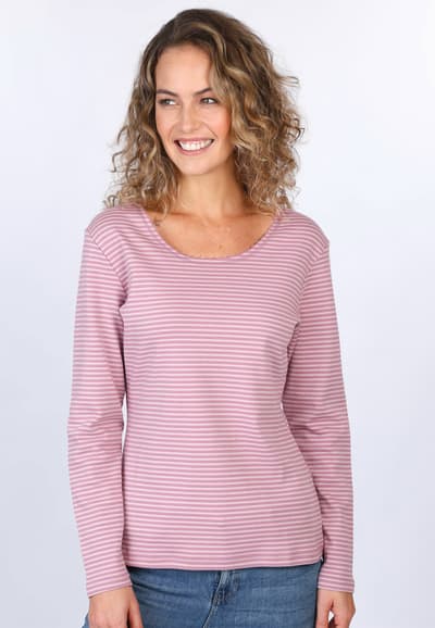 Langarmshirt Sandra  - dusty orchid
