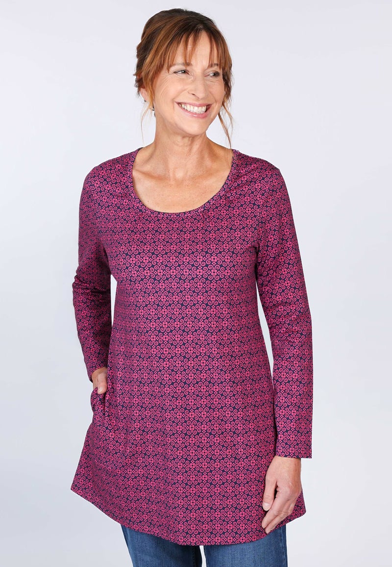 Tunika Aneta Ornament - navy