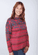 Strickpullover Flekkina  - wine