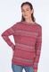 Strickpullover Sofia Circles - rubin