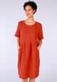 Leinenkleid Rabea - light rust
