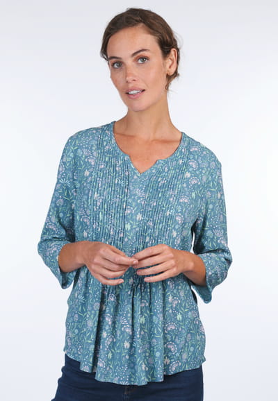 Bluse Irmeli - swedish blue