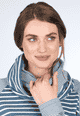 Loopschal Dagni stripe - denim