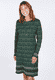 Strickkleid Suri damast  - bottle green