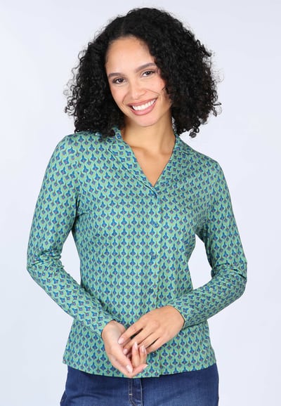 Bluse Celeste geo  - lake