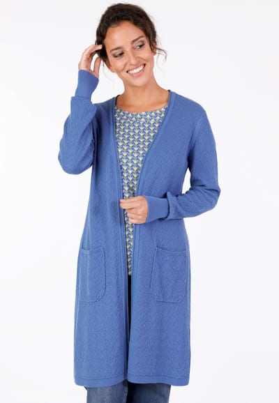 Strickmantel Emma - royal blue