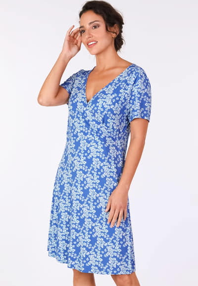 Kleid Camie cherry blossom - royal blue