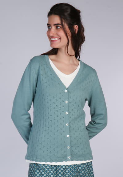 Strickjacke Vali - blue pearl