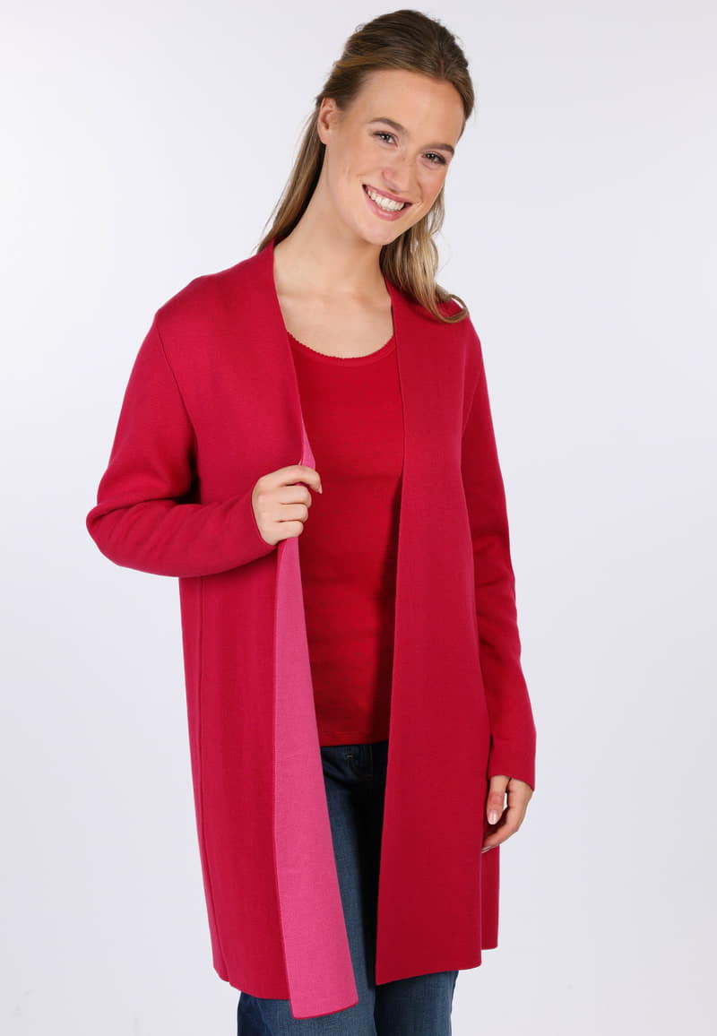 Strickjacke Tschima double  - cerise