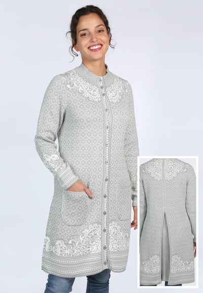 Strickmantel Maite - dust grey