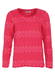 Strickjacke Annegret jacquard  - cerise