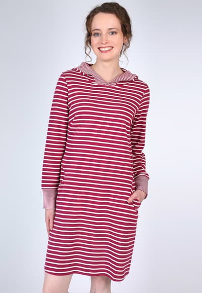Kleid Tiril stripe - purple