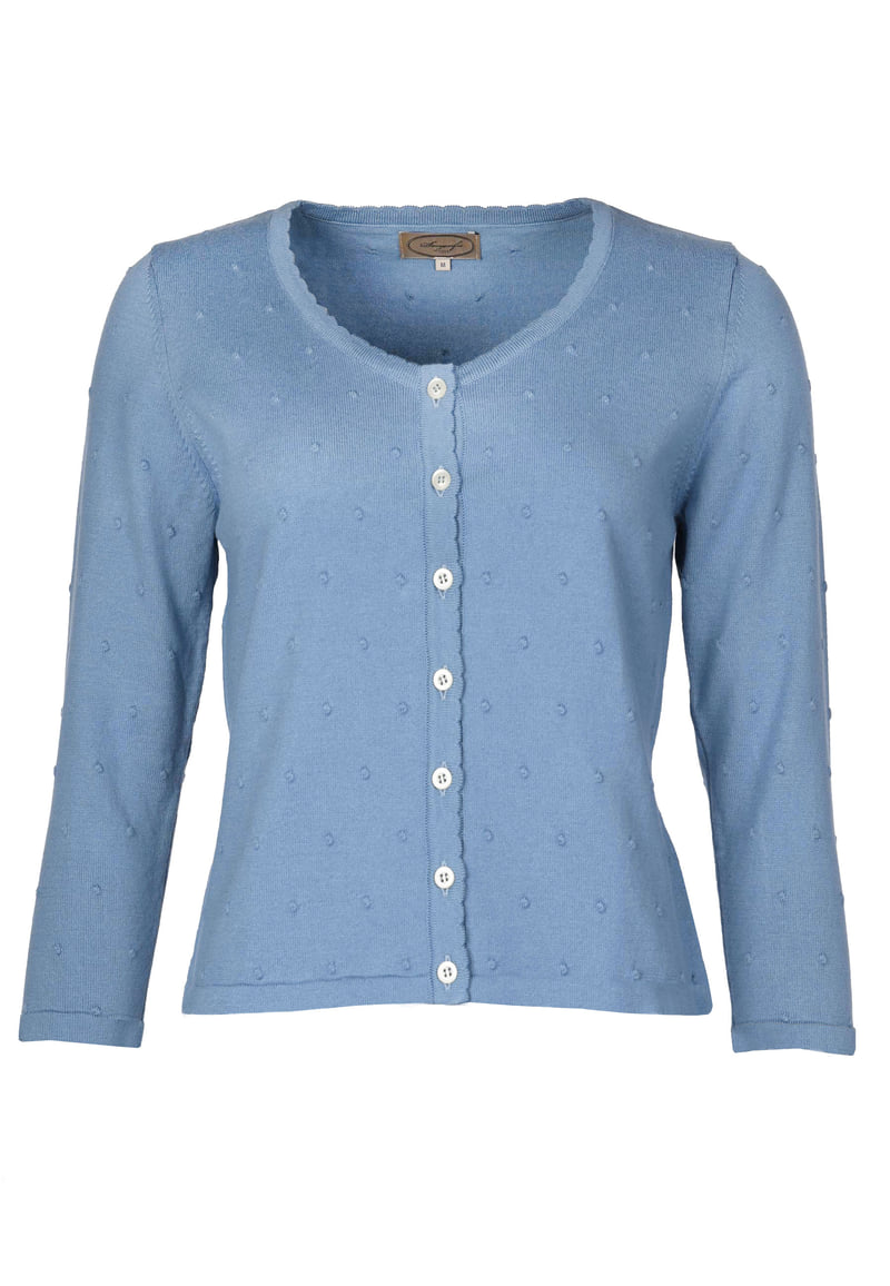 Strickjacke Liselotte dot swedish blue im Scandic Fashion Online Shop