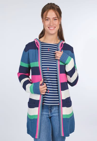 Strickmantel Waida  - navy