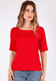 T-Shirt Constantina solid - poppy