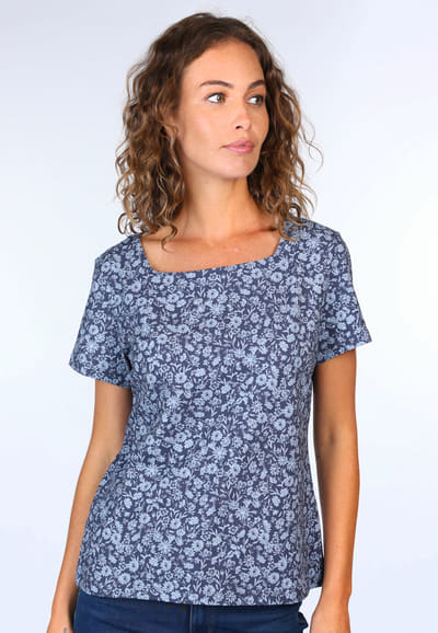 T-Shirt Rosamunda - navy