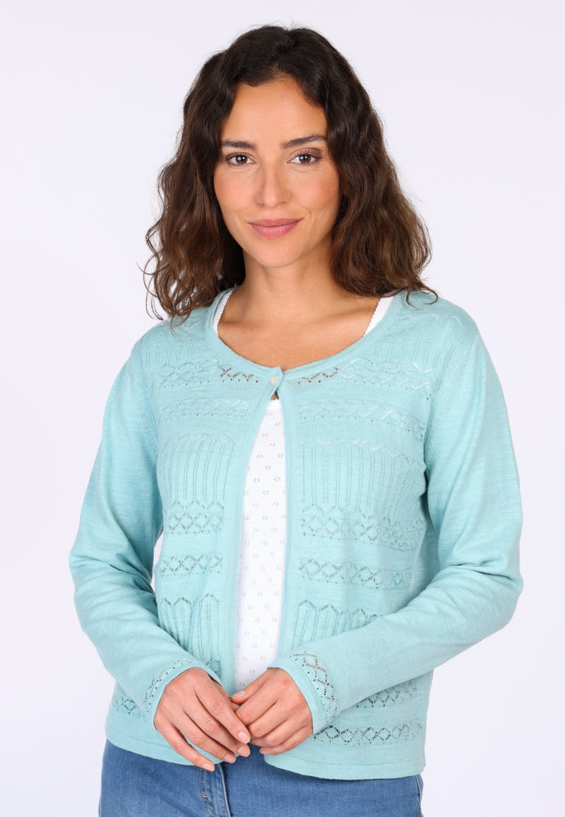 Strickjacke Rixa  - pastel blue