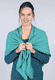 Strickdreieckstuch Lisa  - smaragd