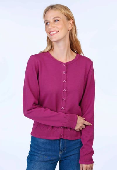 Strickjacke Manon - raspberry
