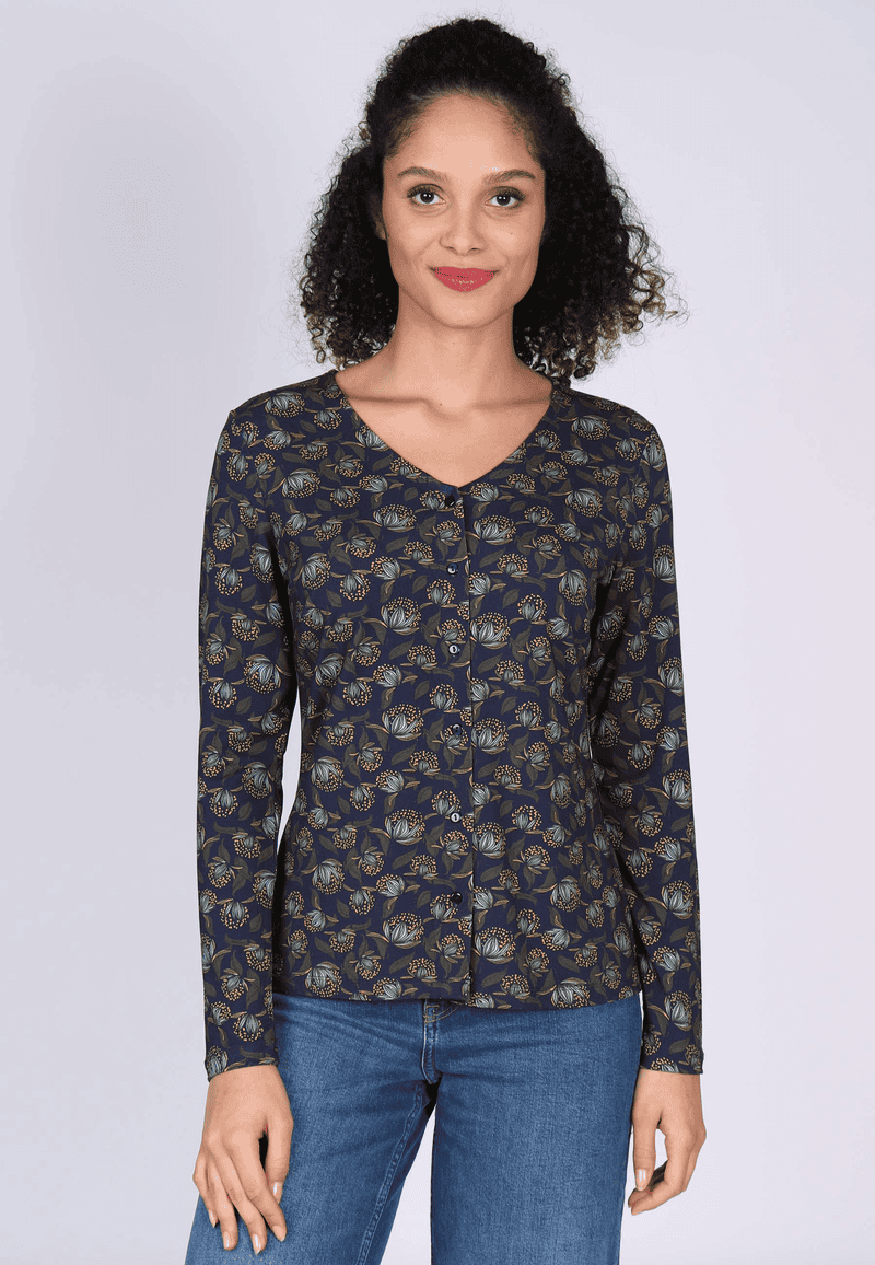 Bluse Joana hortensia - navy